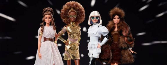 Barbie y Star Wars presentan cuatro muñecas galácticas