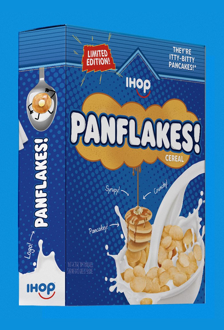 IHOP lanza Panflakes, el cereal de hot cakes