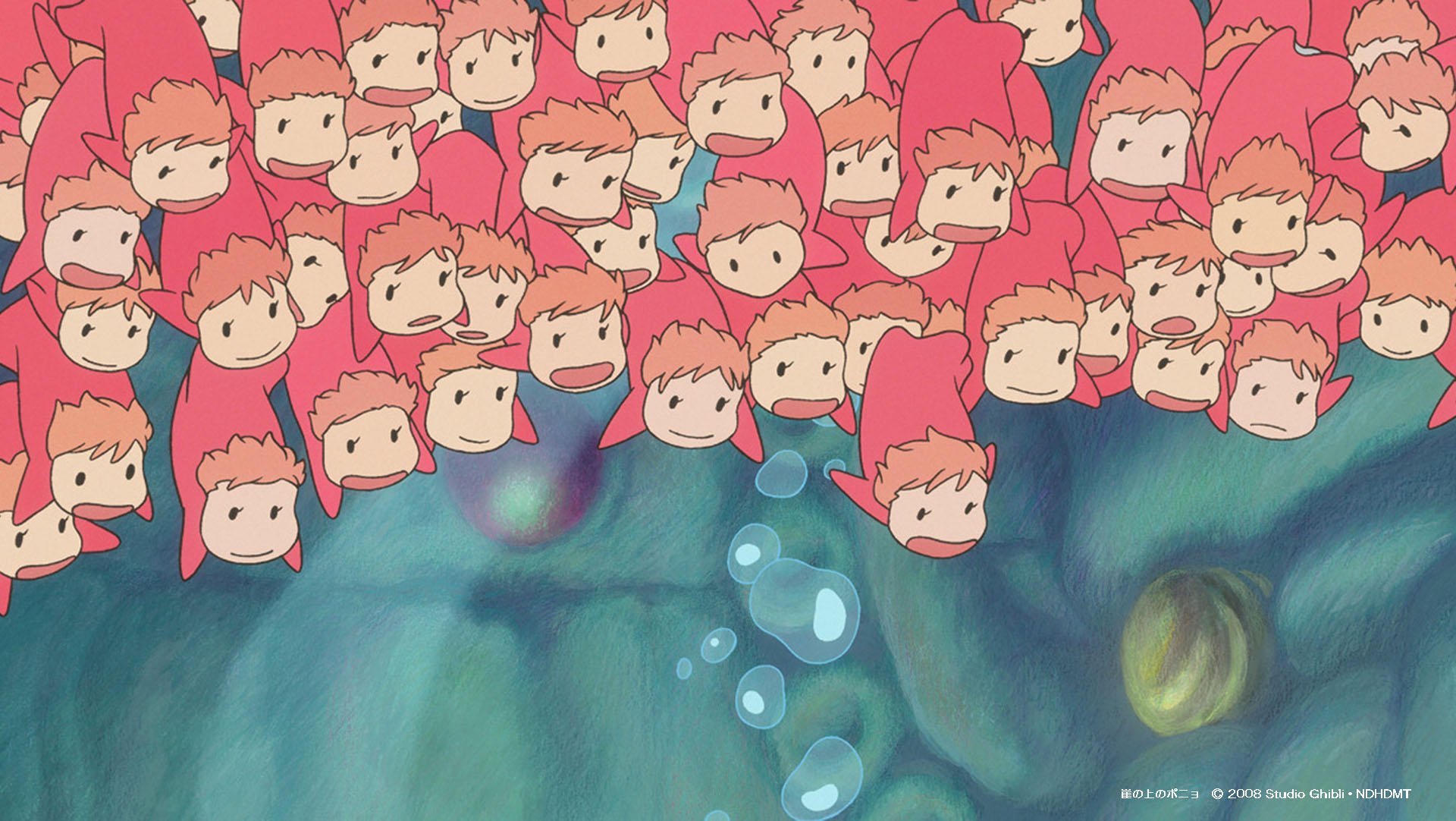 Ponyo's background from Studio Ghibli