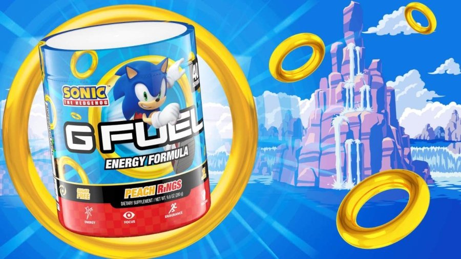 apariencia de la lata oficial de la bebída energética de Sonic con G Fuel