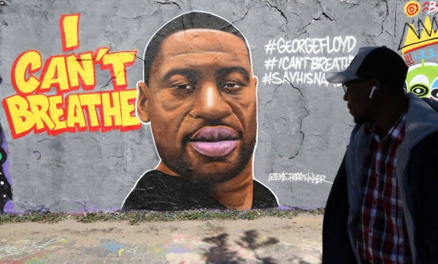 Murals pay tribute to George Floyd