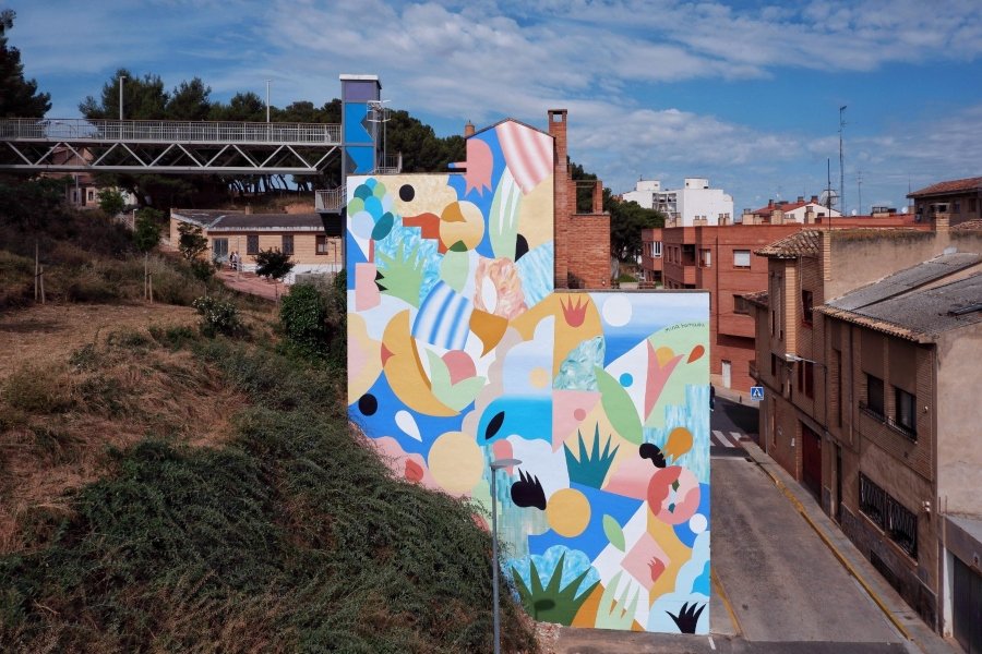 Review of Mina Hamada's mural for Avant Garde Tudela 2020