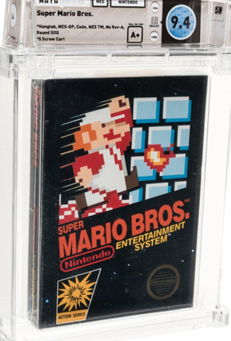 Cartucho de Super Mario Bros se vende en precio récord
