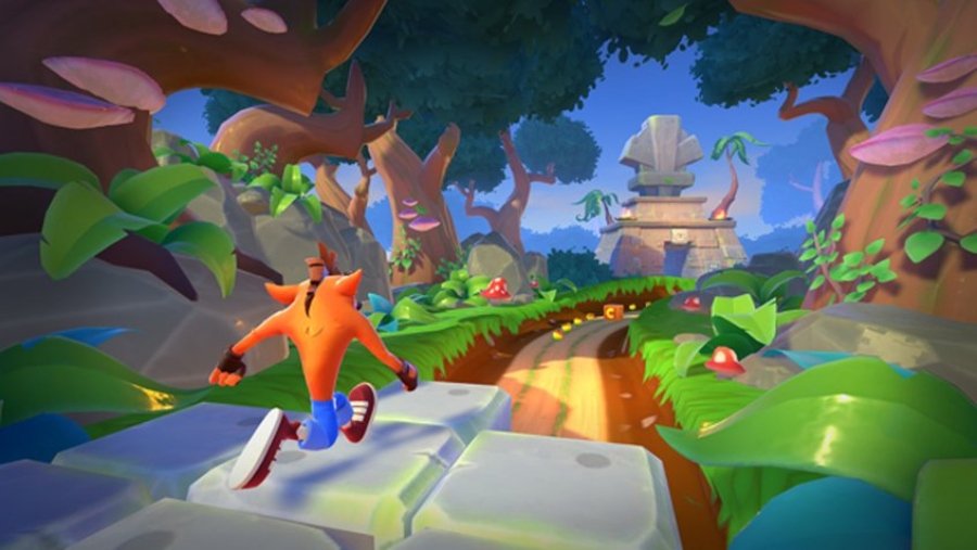 Aspecto del nuevo juego Crash Bandicoot On the Run para celulares