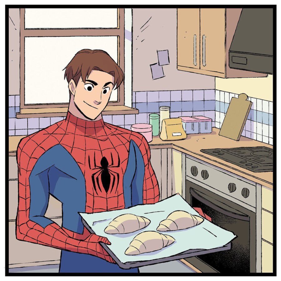 Spider man, en los comics de Heroes at Home de marvel