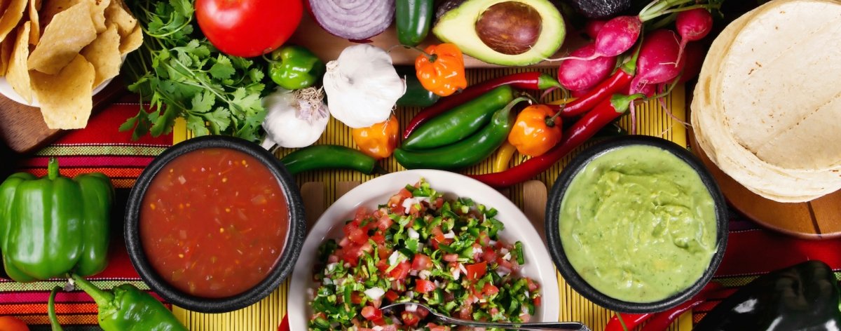 Salsas, parte de la comida mexicana