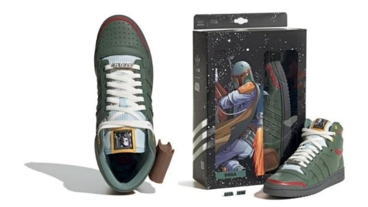 Star Wars y adidas lanzan sneakers de Boba Fett | All City Canvas