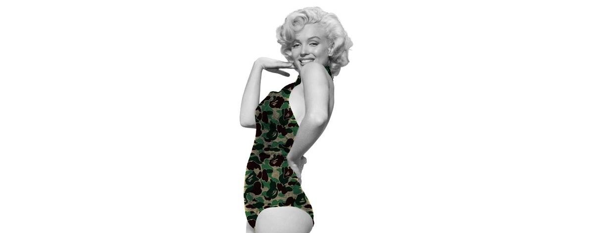 ¨layera de la colección de Bape y Marilyn Monroe