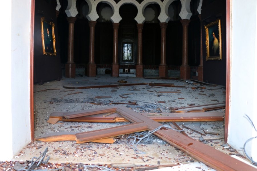 Museo Sursock afectado durante la explosión en Veirut