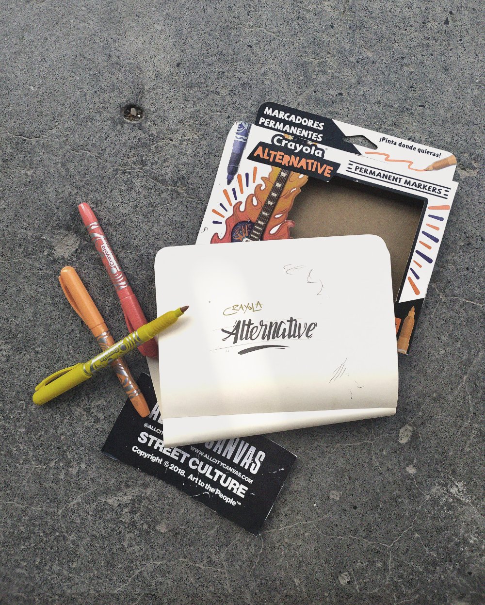 mercadores permanentes Crayola Alternative para hacer street art