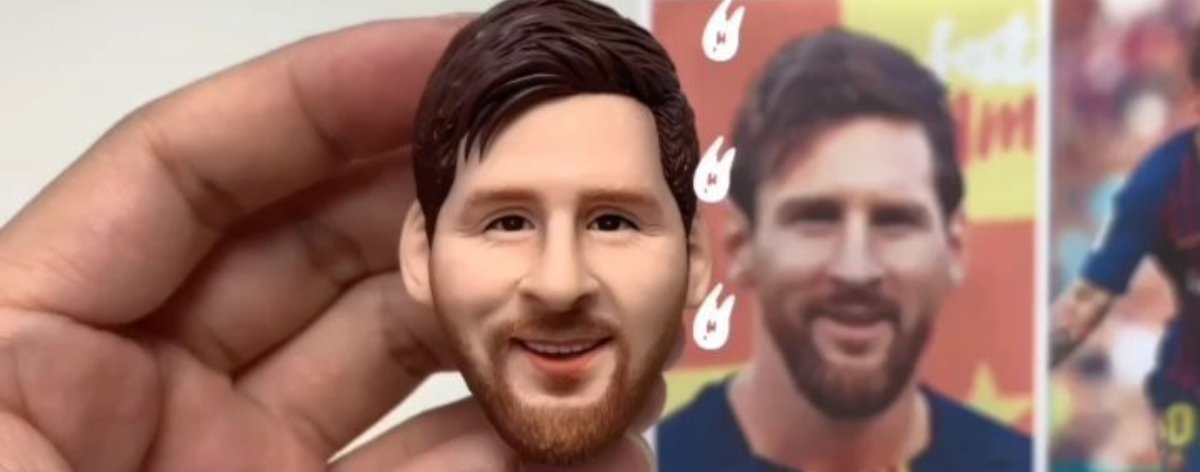 Modelo de arcilla de Messi por Silves Terdong