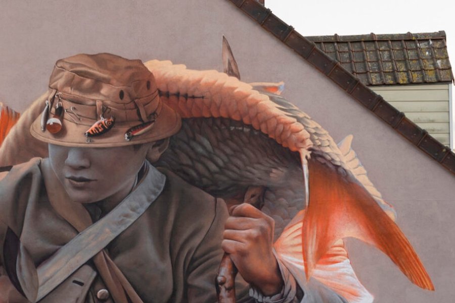 Mural “Le Pêcheur” de Telmo Miel