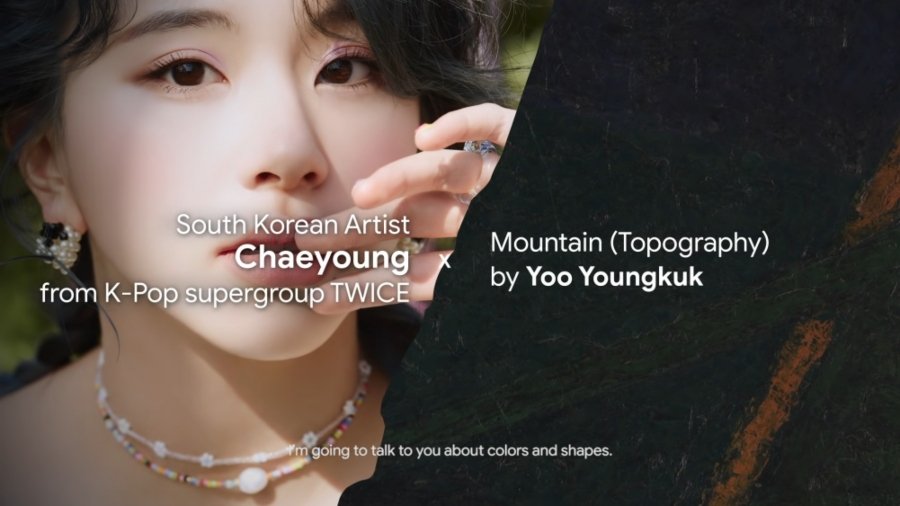 Chaeyoung como parte de Art Zoom de Google Arts & Culture