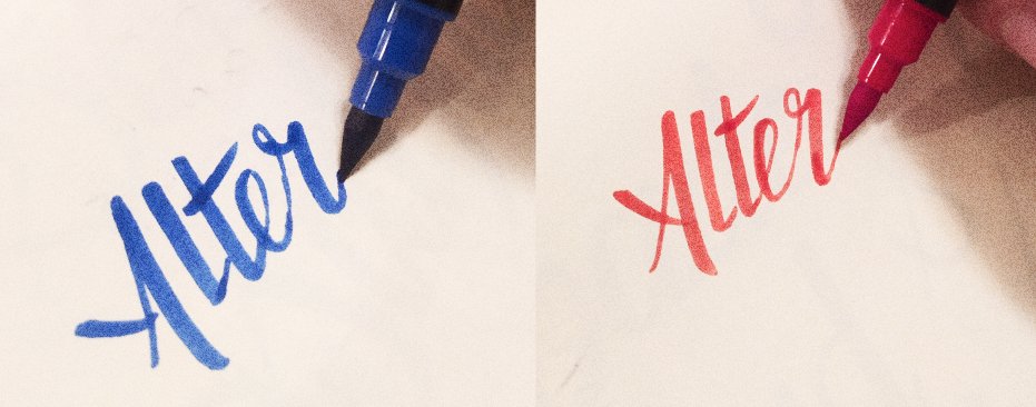 lettering con marcadores Crayola