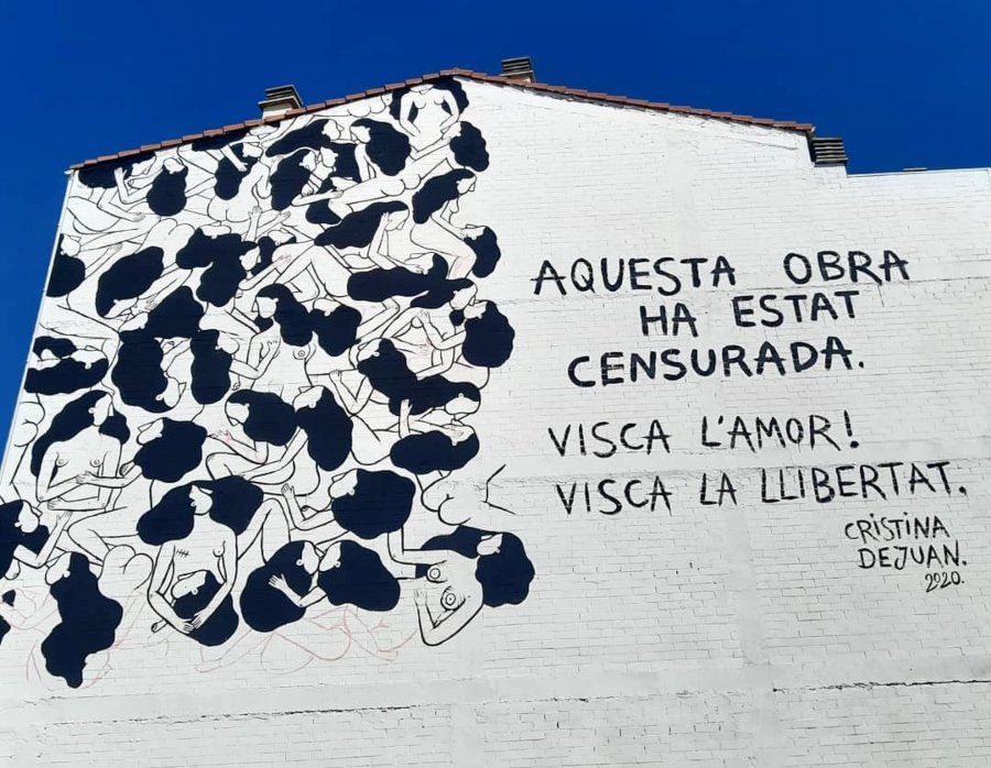Mural por Cristina Dejuan censurado