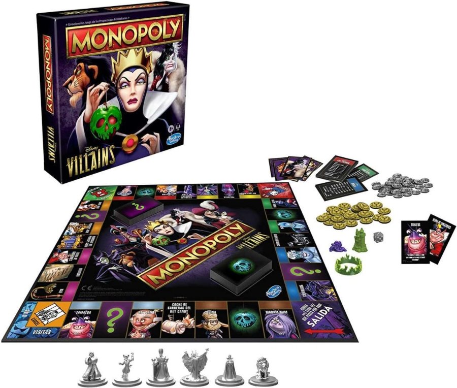 Aspecto del monopoly villanos de Hasbro