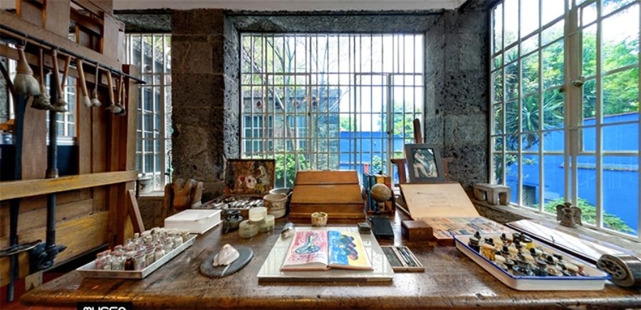 Estudio de Frida Kahlo en la casa de Coyoacán