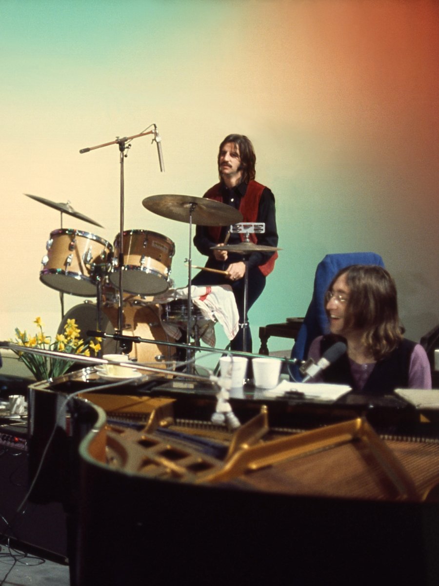The Beatles durante grabación