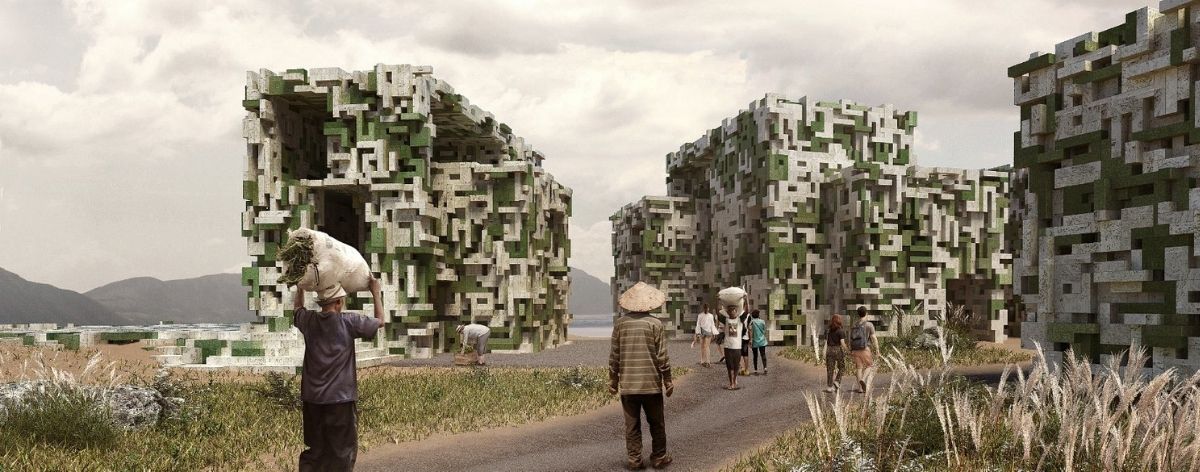 Aldea ecológica hecha de algas, el futuro de la arquitectura