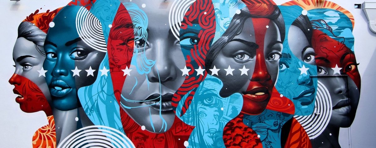 Mural por el artista norteamericano