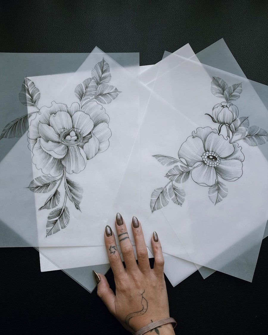 Bocetos para tatuajes por Lucía Serrano