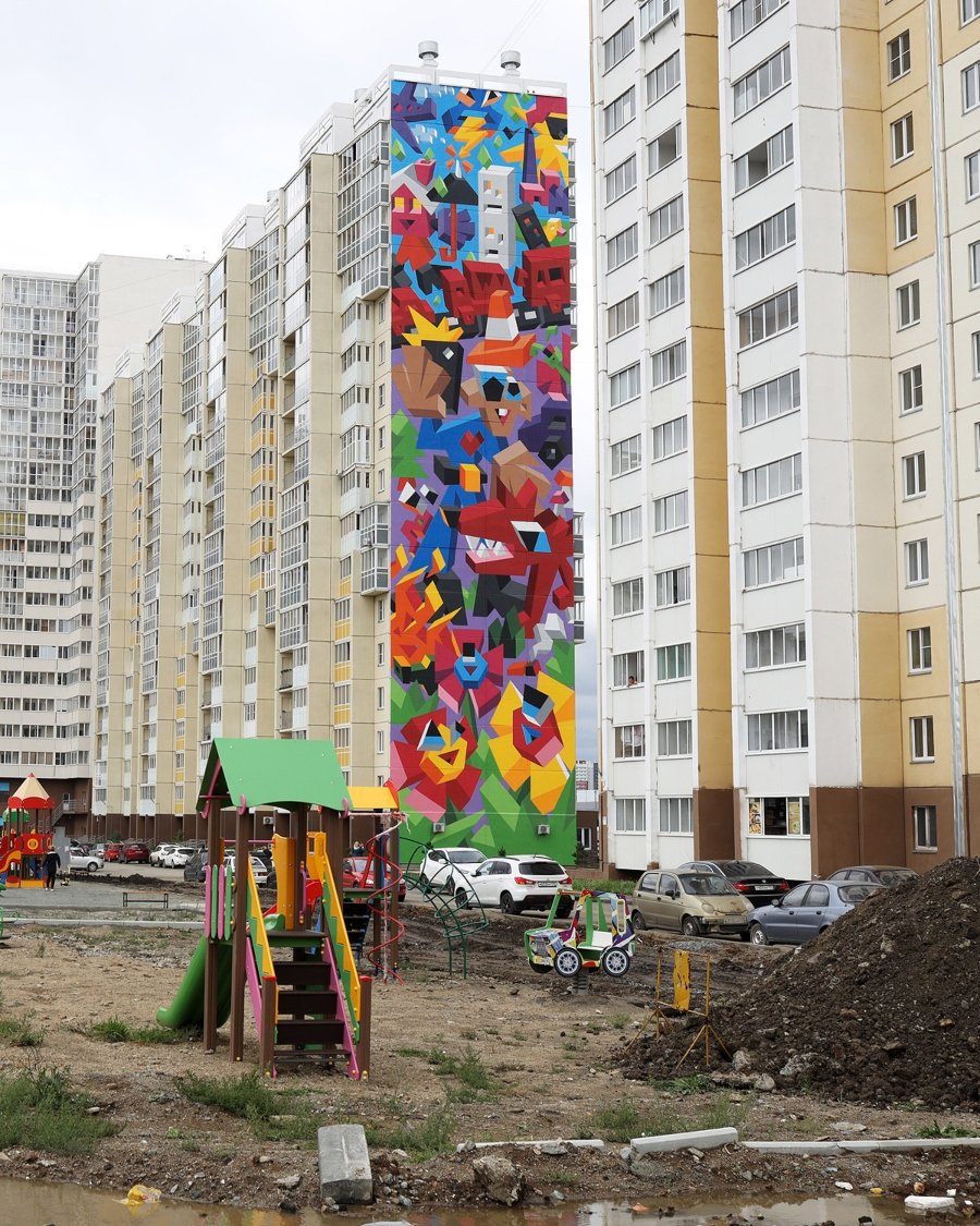 Mural de Vitaly Tsarenkov para Urban Morphogenesis