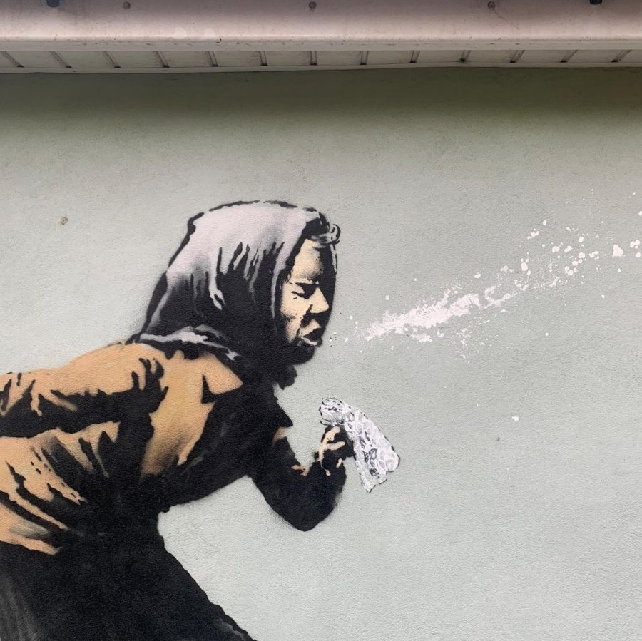¡¡Aachoo!!, nuevo graffito de Banksy en Bristol