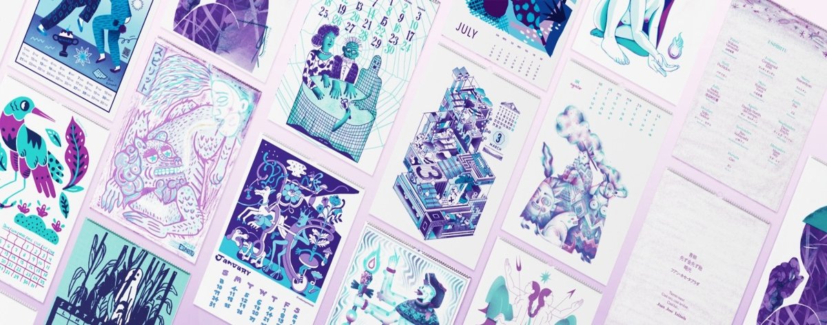 El Calendario Risográfico, una colaboración México-Japón