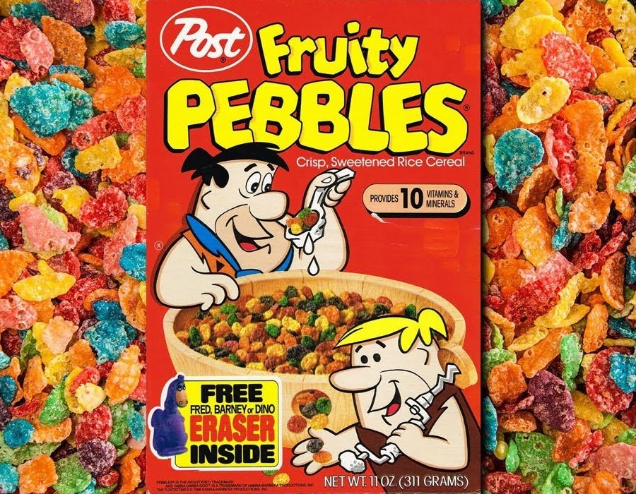 Cereal Pebbles de los picapiedra