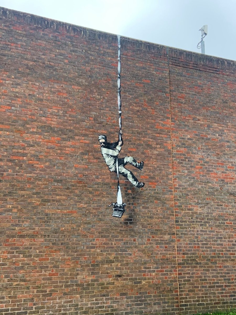 Banksy apareció con nuevo stencil en Reino Unido