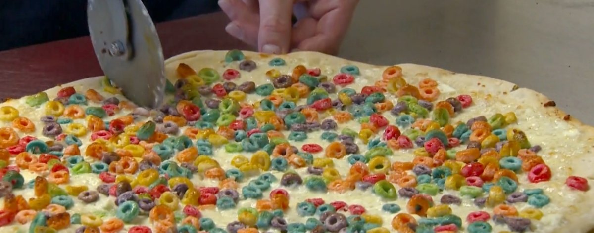 Loopy Fruits Pizza: la pizza con cereal que llegó para el desayuno