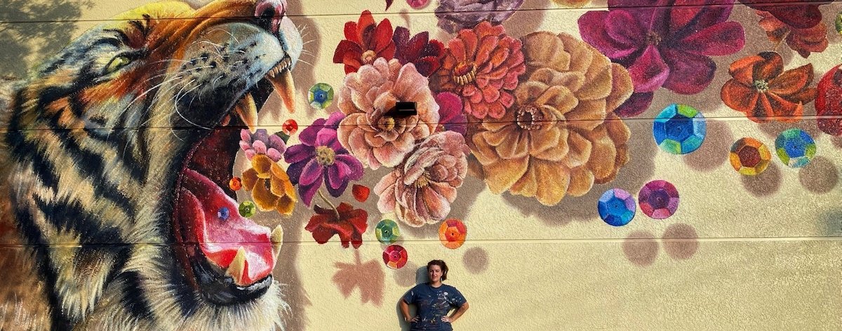 Naomi Haverland y su increíble mural realista