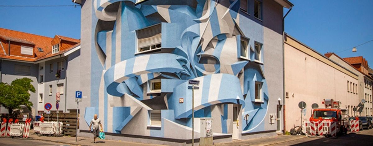 mural tridimensional de Peeta en Alemania