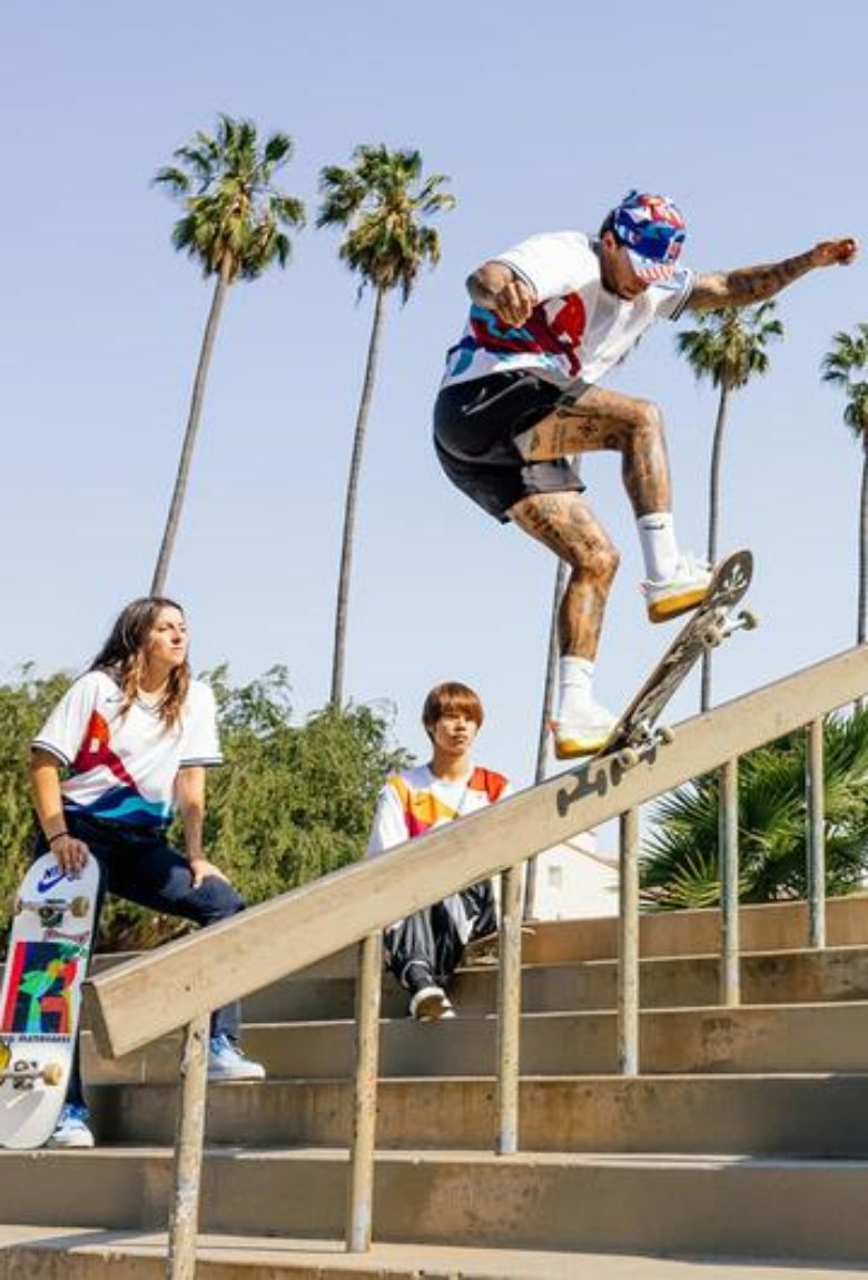 Nike SB presentó sus tablas de skate diseñadas por Parra para los Juegos Olímpicos