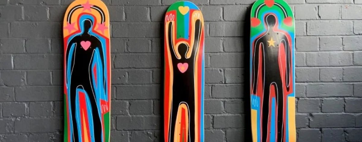 Adam Neate y su nueva colección de patinetas Guest Art Project