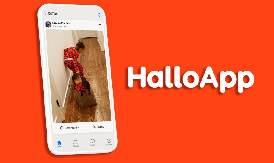 Aspecto de la nueva aplicación HalloApp