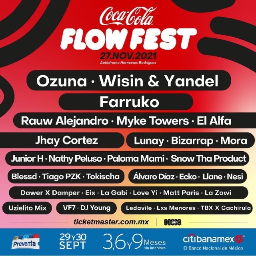 Cartel Coca Cola Flow Fest 2021