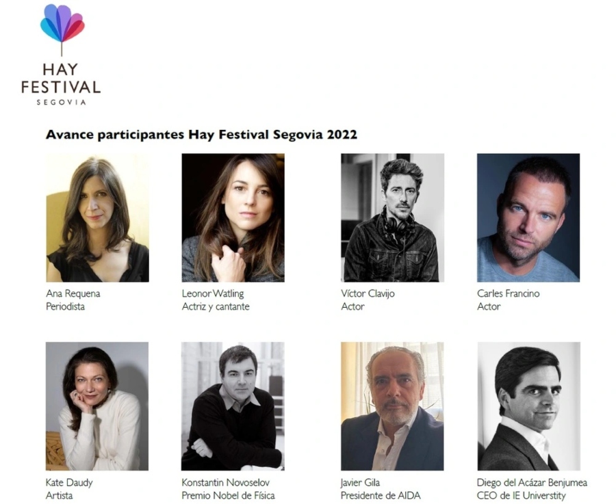 Invitados de Hay Festival Segovia