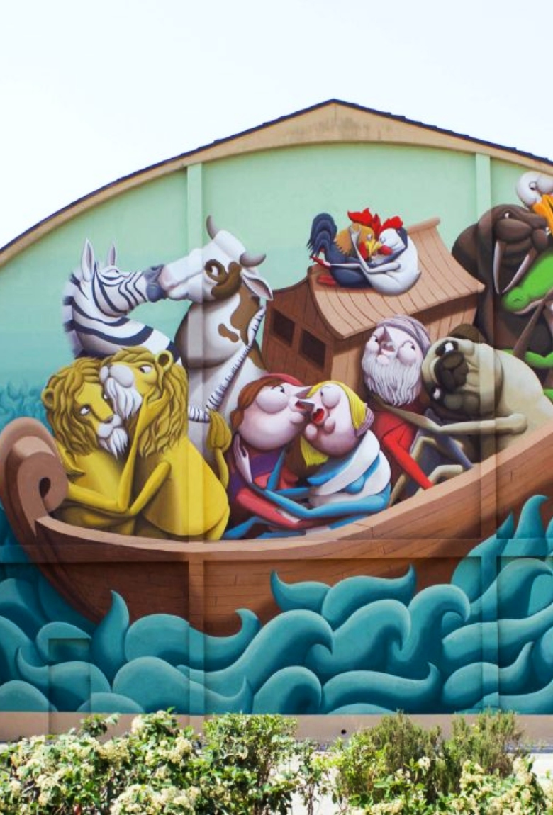 Zed1 presentó su nuevo mural “An Ark Of Love” en Italia