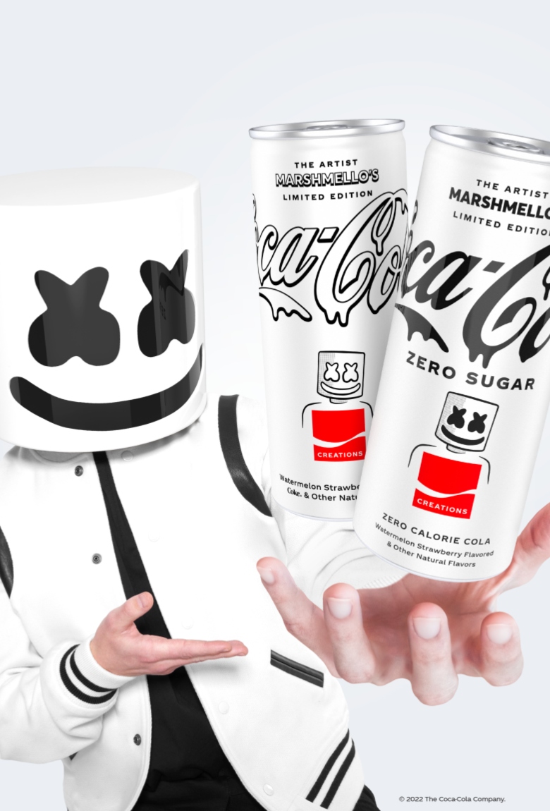 Coca-Cola y Marshmello lanzan refresco de sabor especial