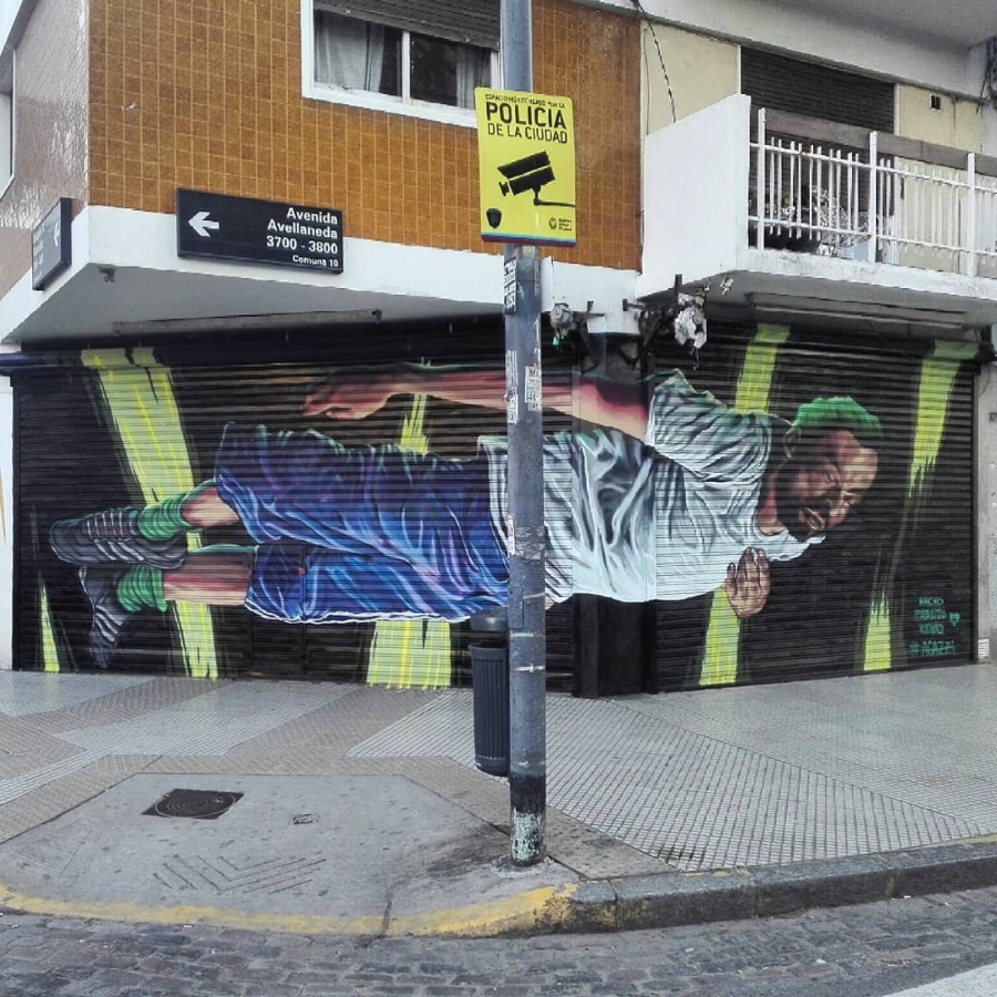 Mural de Martín Agazzi "El Keni"