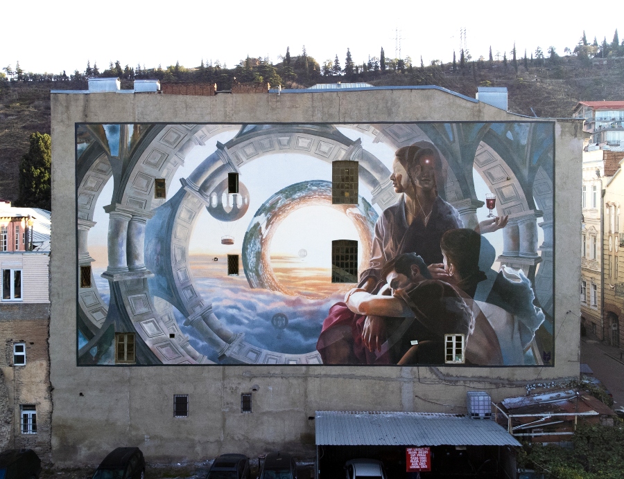 Mural de Vesod para Tbilisi Mural Fest