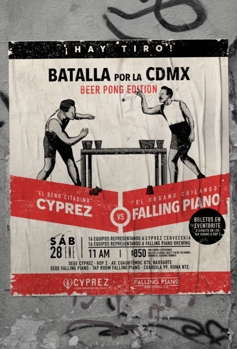 ¡Prepárate para una batalla épica de Beer Pong en CDMX! Falling Piano vs Cervecería Cyprez