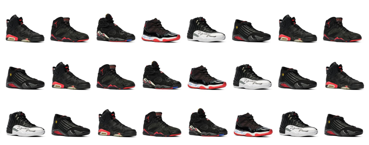 Sotheby's pondrá a la venta "The Dynasty Collection", las zapatillas Air Jordan de Michael Jordan usadas en la NBA en los años 90