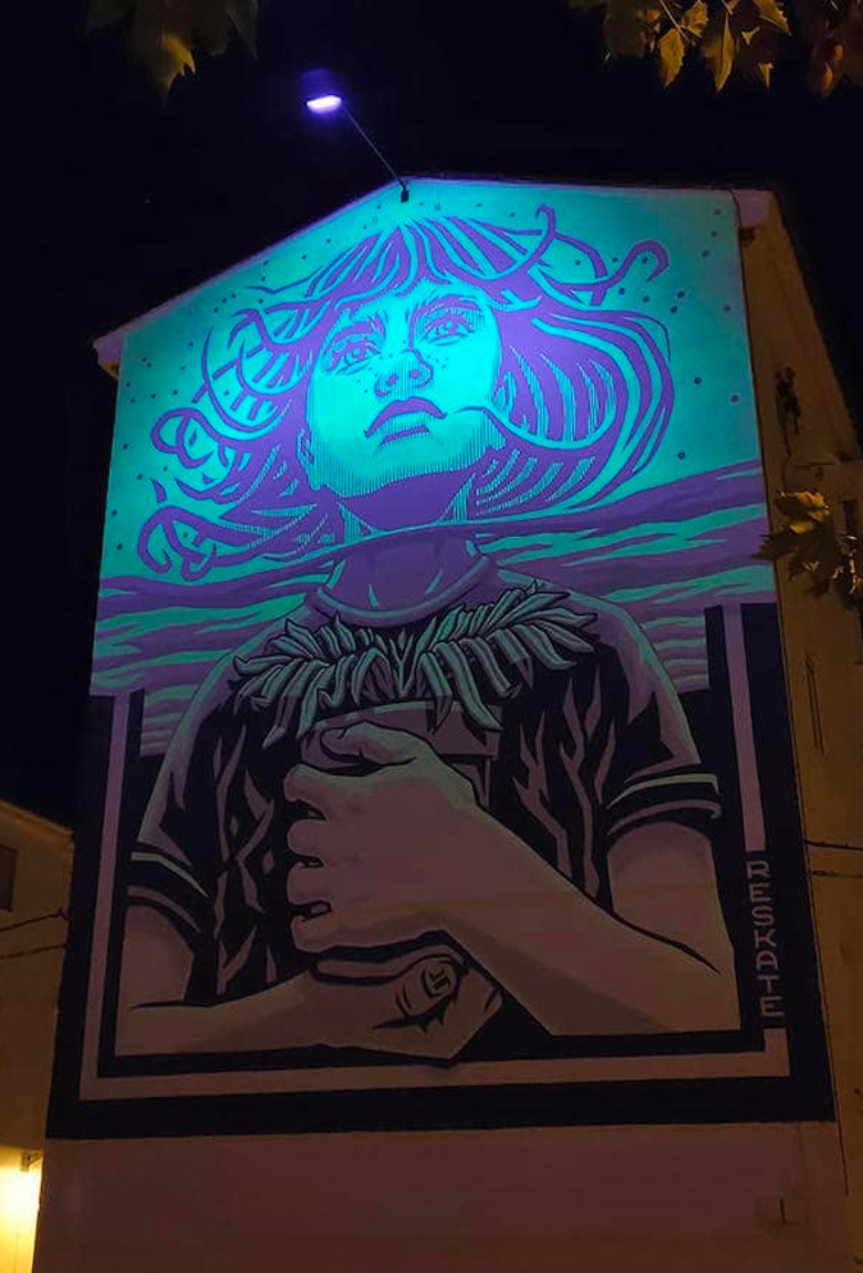 Harreman: los nuevos murales fotoluminiscentes de Reskate Studio