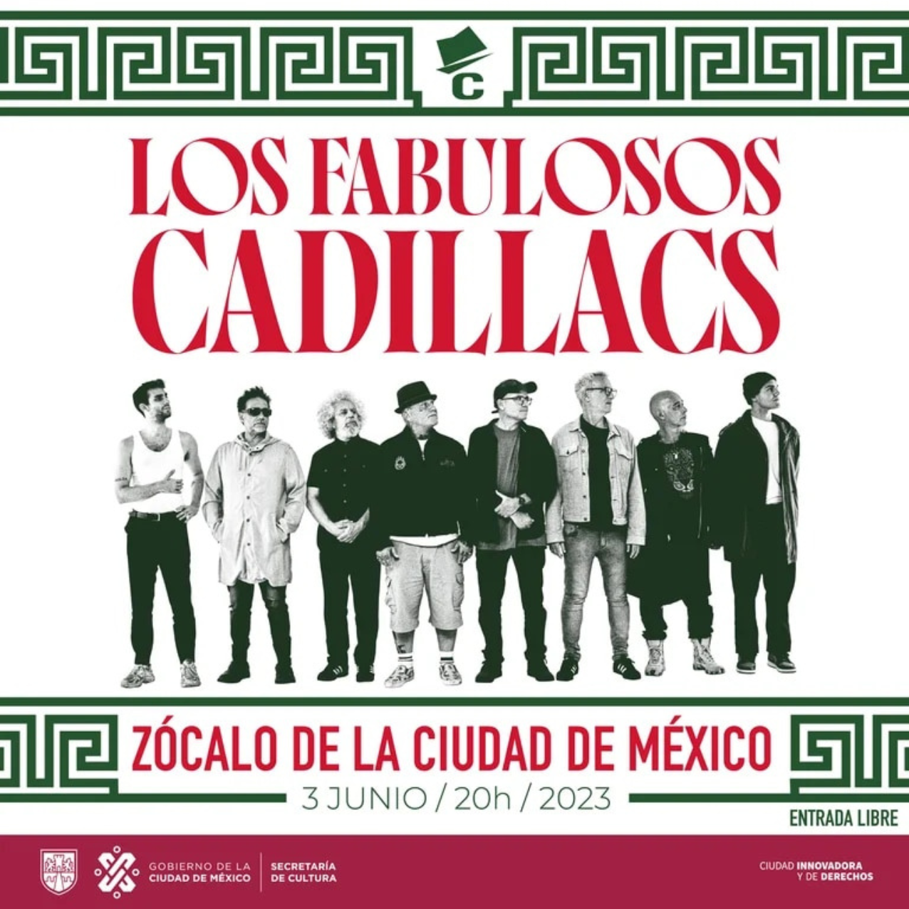 Los Fabulosos Cadillacs gratis en el Zócalo de la CDMX