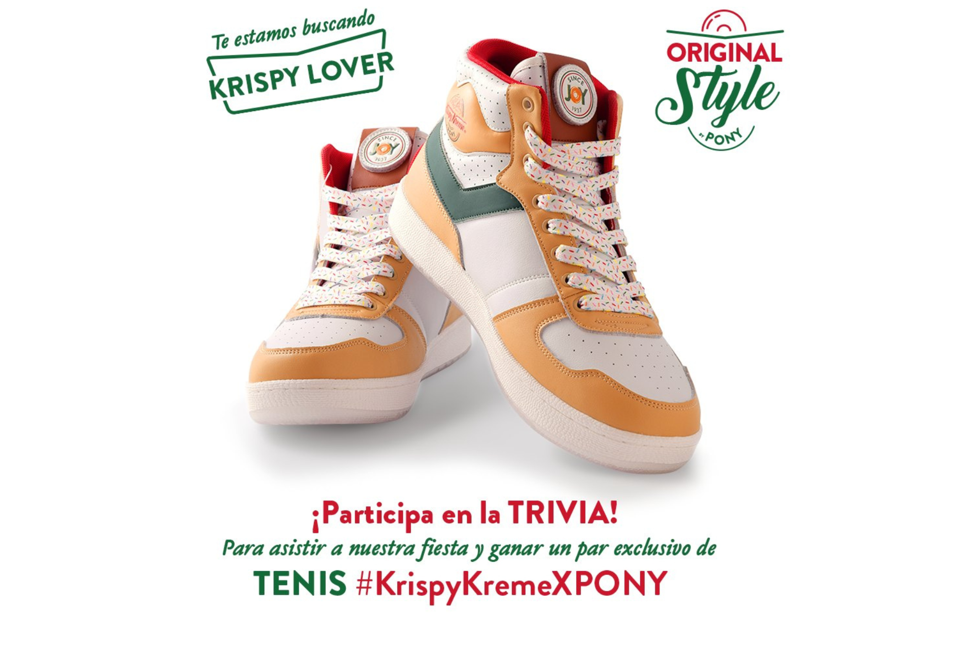 Krispy Kreme lanza sneakers en colaboración con Pony