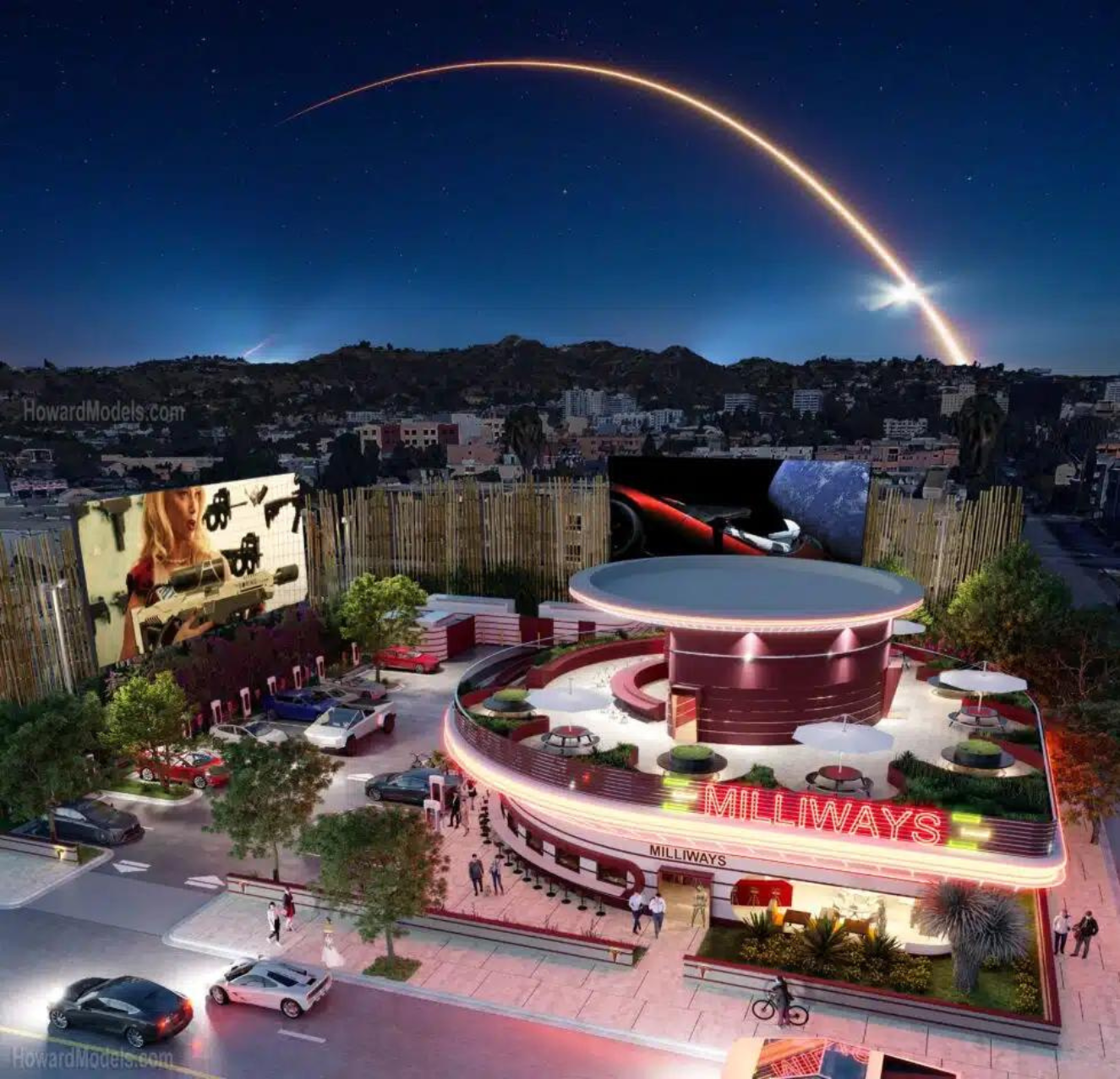 Elon Musk construirá cine y restaurante en LA