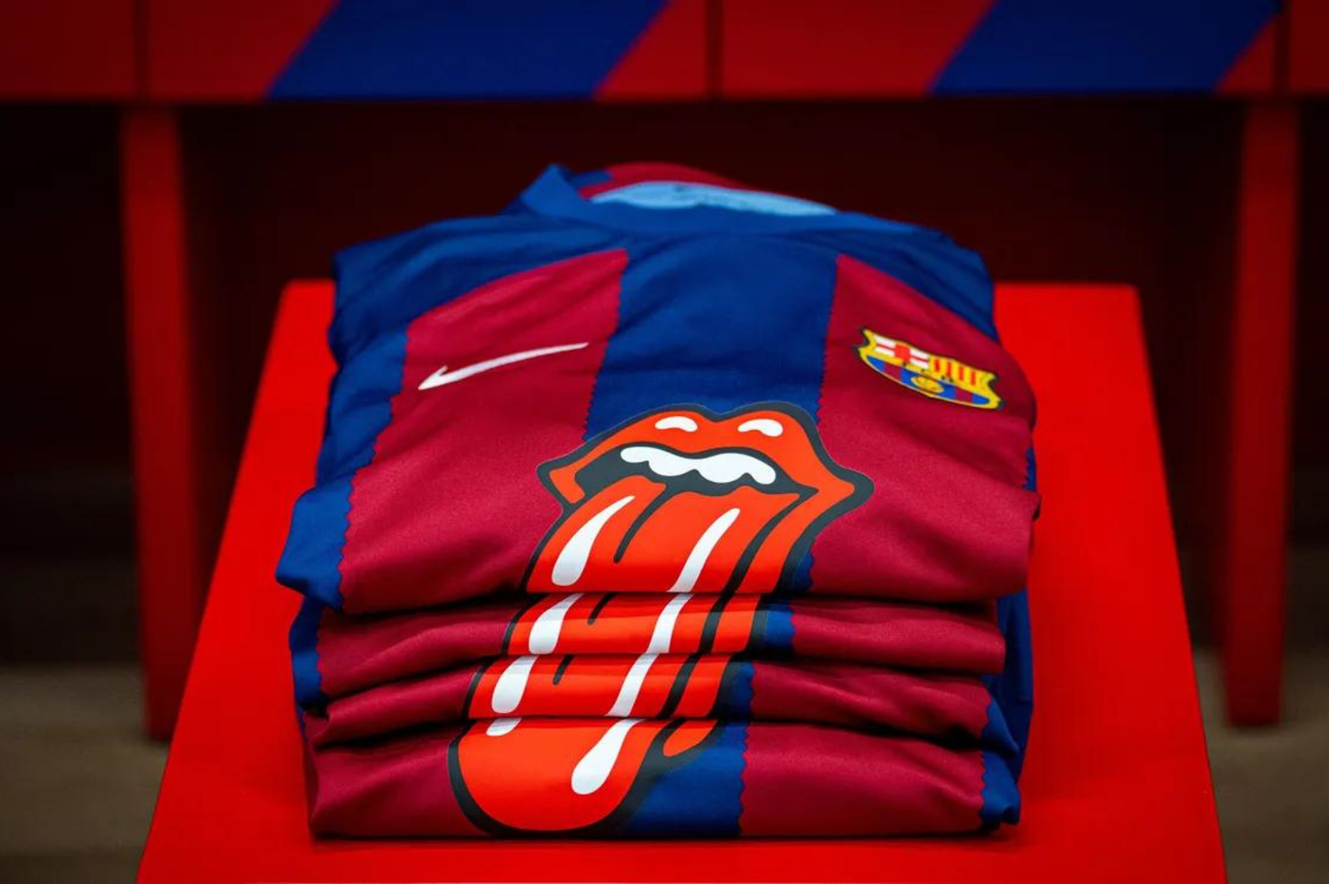 Los Rolling Stones en la Playera del Barcelona con Spotify 