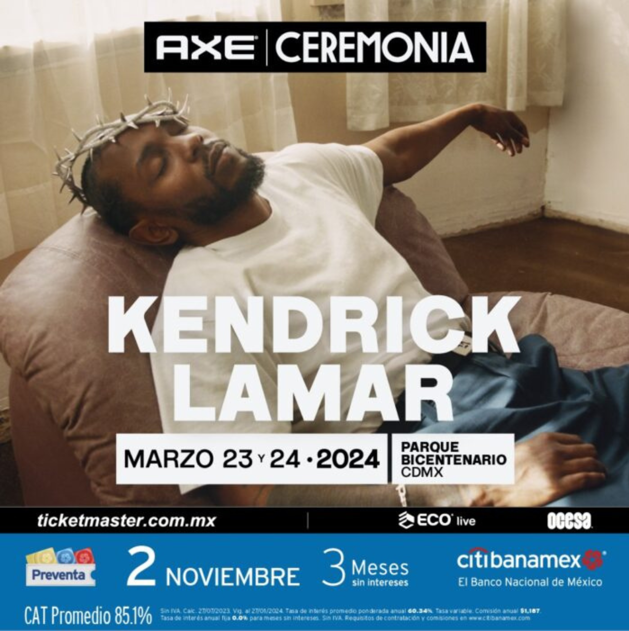 Kendrick Lamar encabeza el Ceremonia 2024